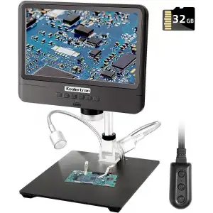 Koolertron 12MP 5X-260X 8.5 Inc LCD Dijital Mikroskop