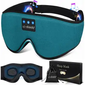 LC-dolida 3D Uyku Maskesi - Bluetooth Kablosuz Müzik - Mavi