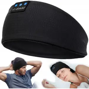 LC-dolida Uyku Maskesi - Kablosuz Kulaklıklar - Bluetooth 5.2 - Obsidyen