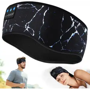 LC-dolida Uyku Maskesi - Kablosuz Kulaklıklar, IPX6 Su Geçirmez - Soğuk Siyah