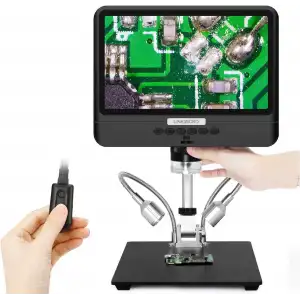 LINKMICRO LM208 8.5 Inc LCD Dijital Lehimleme Mikroskobu - Metal Standlı