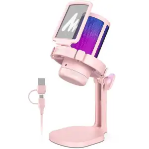 MAONO USB RGB Işıklı Kondenser Oyun Mikrofonu