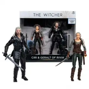 McFarlane The Witcher Netflix Geralt and Ciri Figür