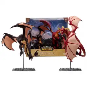 McFarlane Toys- World of Warcraft Red Highland Drake and Black Figürü