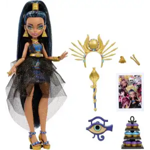Monster High Monster Ball Bebek Parti Elbiseli Cleo De Nile HNF70