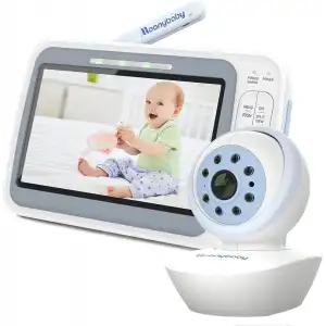 Moonybaby 5 720p HD Bebek Monitörü, Uzaktan Eğim Kameralı