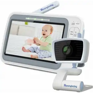 Moonybaby 5 HD Düşük EMF Kablosuz Bebek Monitörü, Kameralı ve Sesli