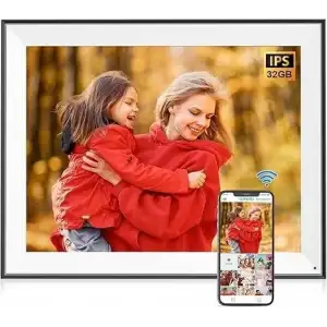 Nethgrow Büyük Dijital Resim Çerçevesi 17 Inc Wifi 32GB 1280x960 IPS Ekran