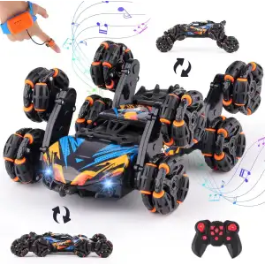 Nexbox Cool 8 Wheels El Kumandalı RC Akrobasi Araba Oyuncakları - Mavi