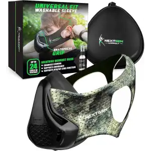 Nextgen Nefes Egzersiz Maskesi - Dayanıklığı Artırın - 24 Seviyeli (Askeri Kamuflaj)