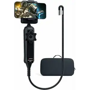 NIDAGE Eklemli Boroskop, İki Yönlü Eklemli Yılan Kameralı 0.24 Inc Endoskop