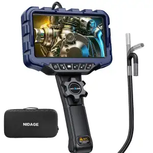 NIDAGE İki Yönlü Eklemli Boroskop - 7 Inc IPS Ekran - 6mm - 1.6m Kablo