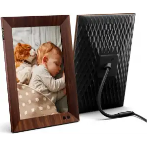 Nixplay 10.1 Inc WiFi Özellikli Akıllı Dijital Resim Çerçevesi (W10F) - Ahşap Efekti
