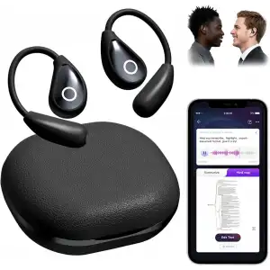 OEQ AI Tercüman Kulaklıklar Şarj Kutusu ile Gerçek Zamanlı ChatGPT ile Güçlendirilmiş