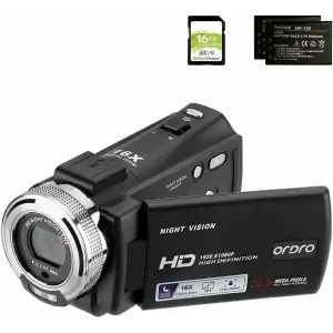 ORDRO HDV-V12 HD 1080P Video Kamera Kaydedici