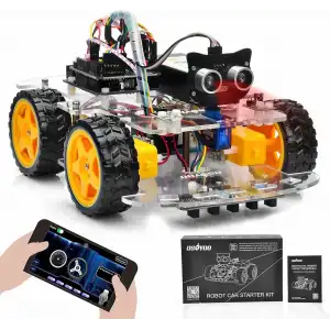 OSOYOO Robot Araba Başlangıç Kiti - Arduino -STEM Uzaktan Kontrollü Eğitici