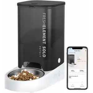 PETKIT Otomatik WiFi, Uzaktan Kedi Besleme ve İzleme - Gri