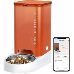 PETKIT Otomatik WiFi, Uzaktan Kedi Besleme ve İzleme - Turuncu
