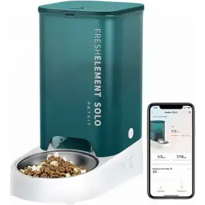 PETKIT Otomatik WiFi, Uzaktan Kedi Besleme ve İzleme - Yeşil