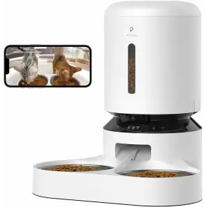 PETLIBRO 2 Kedi için Kameralı Oto Besleyici, 1080P HD Gece Görüşlü - Beyaz