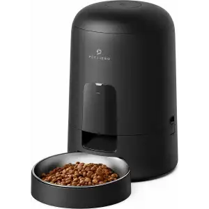 PETLIBRO Otomatik Kedi Maması Dispenseri, Kedi Besleyici Pilli - Siyah