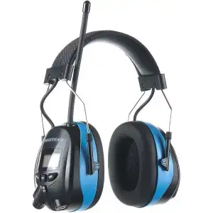 PROTEAR Dijital AM FM Radyo Kulaklıklar, 25dB Kulak Koruma - Açık Mavi
