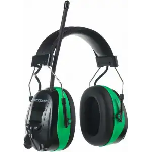 PROTEAR Dijital AM FM Radyo Kulaklıklar, 25dB Kulak Koruma - Yeşil