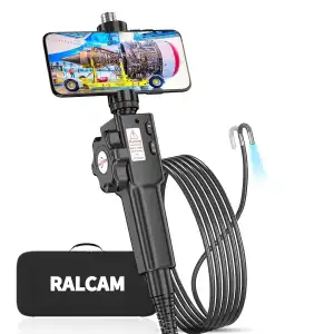 Ralcam Eklemli Boroskop, 8 Ayarlanabilir LED Işık, 8.5mm Muayene Kamerası