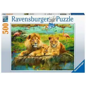 Ravensburger Lions Savannahda 500 Parça Yapboz - 16584