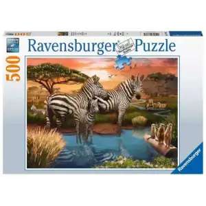 Ravensburger Zebra 500 Parça Puzzle - 17376 - 48.2 x 35.5 cm