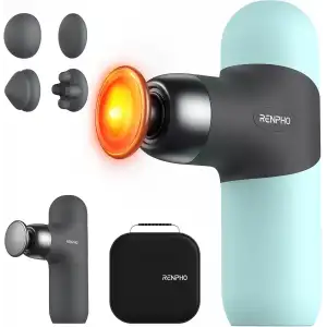 RENPHO Mini Isıtmalı Termal Masaj Cihazı, Derin Doku Perküsyon - Nane