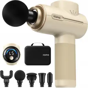 RENPHO Sırt ve Boyun İçin Taşınabilir Perküsyon Masaj Aleti - Krem