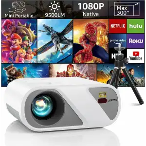 Roconia Projektör, Tripodlu Full HD 1080P Video Projektörü