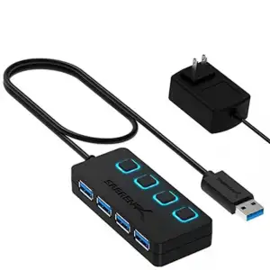 SABRENT Çok Bağlantı Noktalı USB 3.0 ve Şarj Hub (HB-U930)