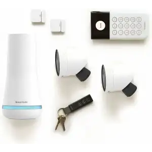 SimpliSafe 7 Parça Kablosuz Dış Mekan Kameralı Ev Güvenlik Sistemi