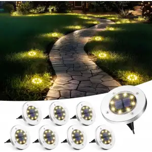 Solpex Güneş Enerjili Açık Hava Su Geçirmez Işıklar, Beyaz, 4 Adet