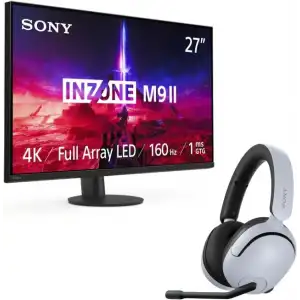 Sony INZONE H5 Kablosuz Oyun Kulaklığı H5 Kulaklık M9II Monitör