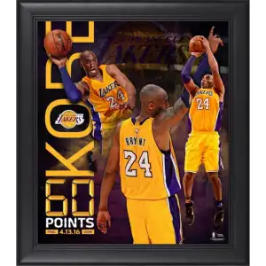 Spor Hatıra Eşyası Kobe Bryant Los Angeles Lakers Çerçeveli