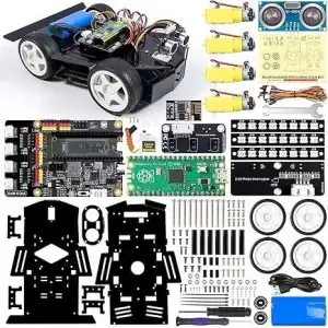 SunFounder Robot Araba Kiti Raspberry Pi Pico, Açık Kaynak, MicroPython