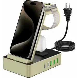 Tacelary 8i 1 arada 100W Alüminyum Alaşımlı Şarj İstasyonu - Sarı