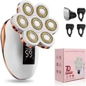 Tayayo 7D Kadınlar için 2si 1 arada Elektrikli Tıraş Makinesi Islak/Kuru