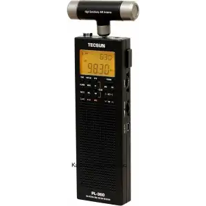Tecsun PL-360 Dijital PLL Taşınabilir AM/FM Kısa Dalga Radyo