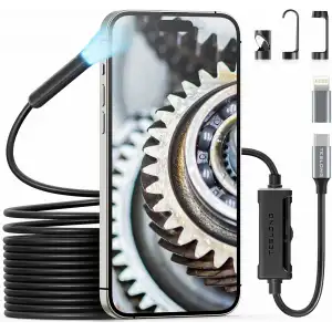 Teslong 1080P HD Boroskop Muayene Kamerası - 8 LED Işıklı - 5m Kablo - 8.5mm