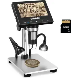 TOMLOV 4.3 Inc LCD Ekranlı, USB Dijital Mikroskop - 1000X Büyütme