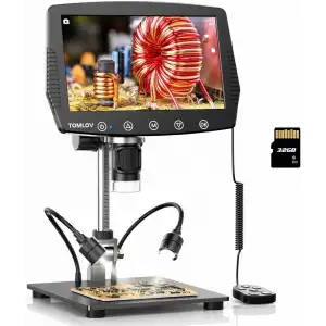 TOMLOV DM04 9 Inc LCD Dijital Mikroskop 1200X, 16MP