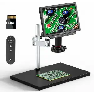 TOMLOV TM4K Max 4K Döner Kol, Dijital Mikroskop 2000x, 52MP - 10.1 Inc