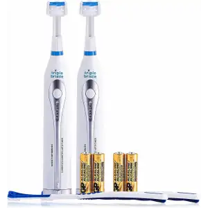 Triple Bristle GO - Üç Taraflı Sonic Diş Fırçası - Yumuşak Naylon Kıllar - 2 Adet