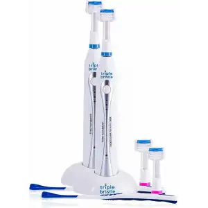 Triple Bristle Orijinal Sonic Diş Fırçası - Şarj Edilebilir Diş Fırçası - 2 Adet