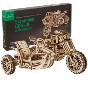 Ugears 3D Ahşap Puzzle Motosiklet Modeli