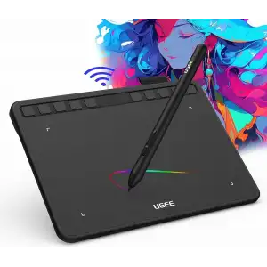 UGEE S640W Kablosuz Grafik Çizim Tableti, 10 Kısayol Tuşlu, 6.5x4 Inc